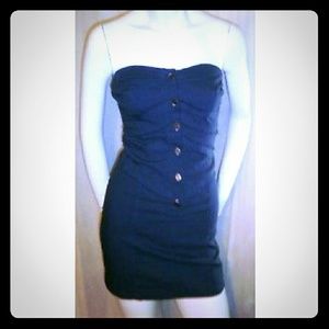 XS/S OLSENBOYE Structured Button Bodycon Dress